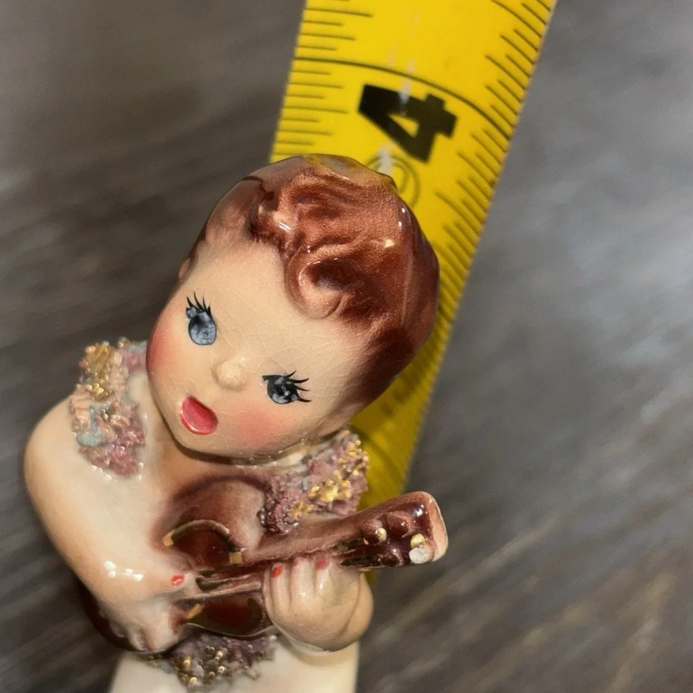 Vintage Josef‎ Originals Hawaiian Boy Figurine Spaghetti Trim